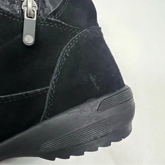 Lands' End Sophia Tall Winter Snow Boots Size 8.5 Faux Fur Suede Cold Weather - Picture 9 of 11